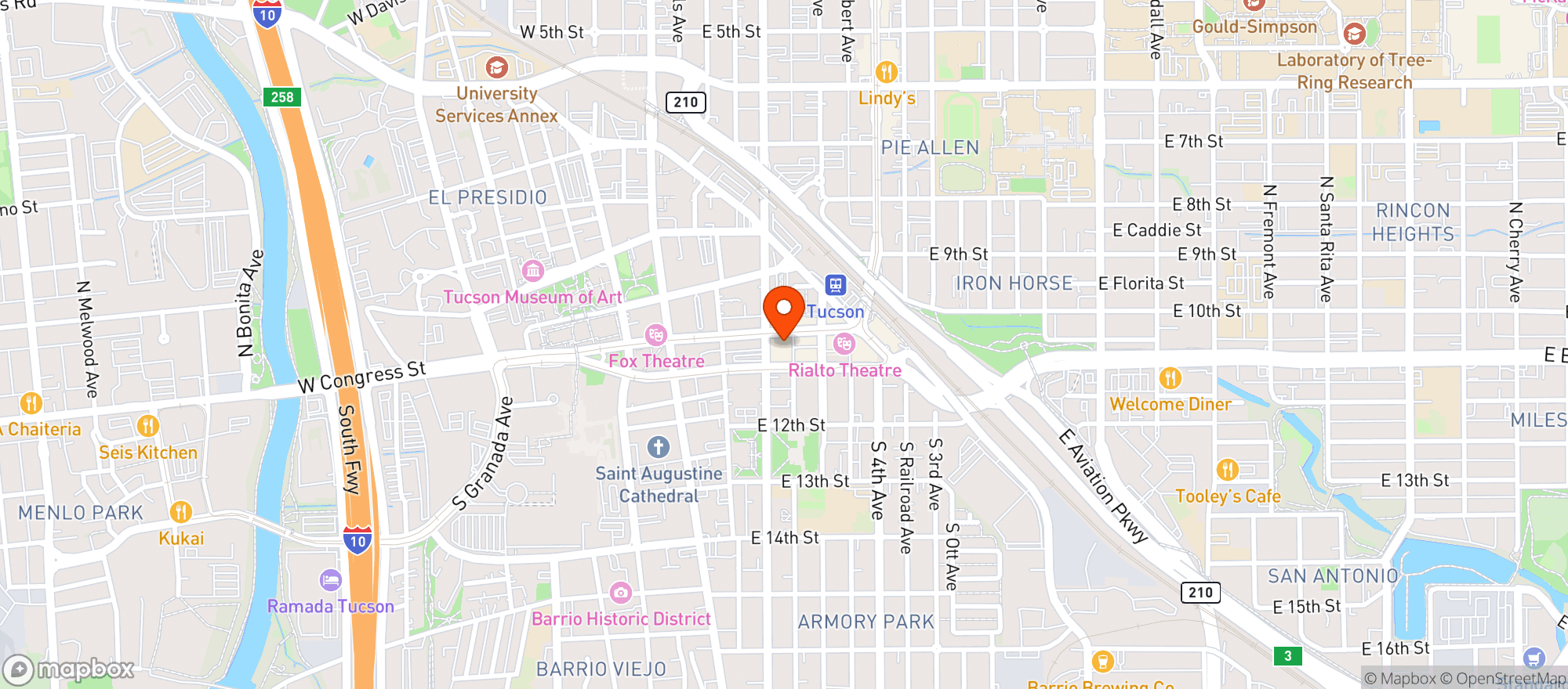 Map showing Iron Johns Brewing Co. / Juniper