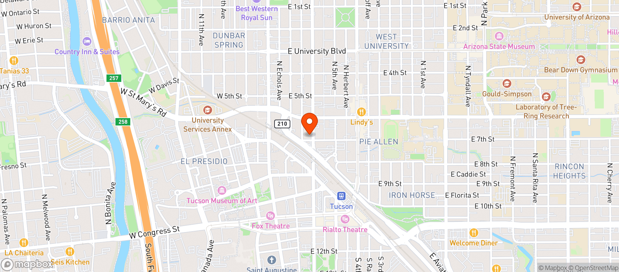 Map showing Tap & Bottle (6th Ave)