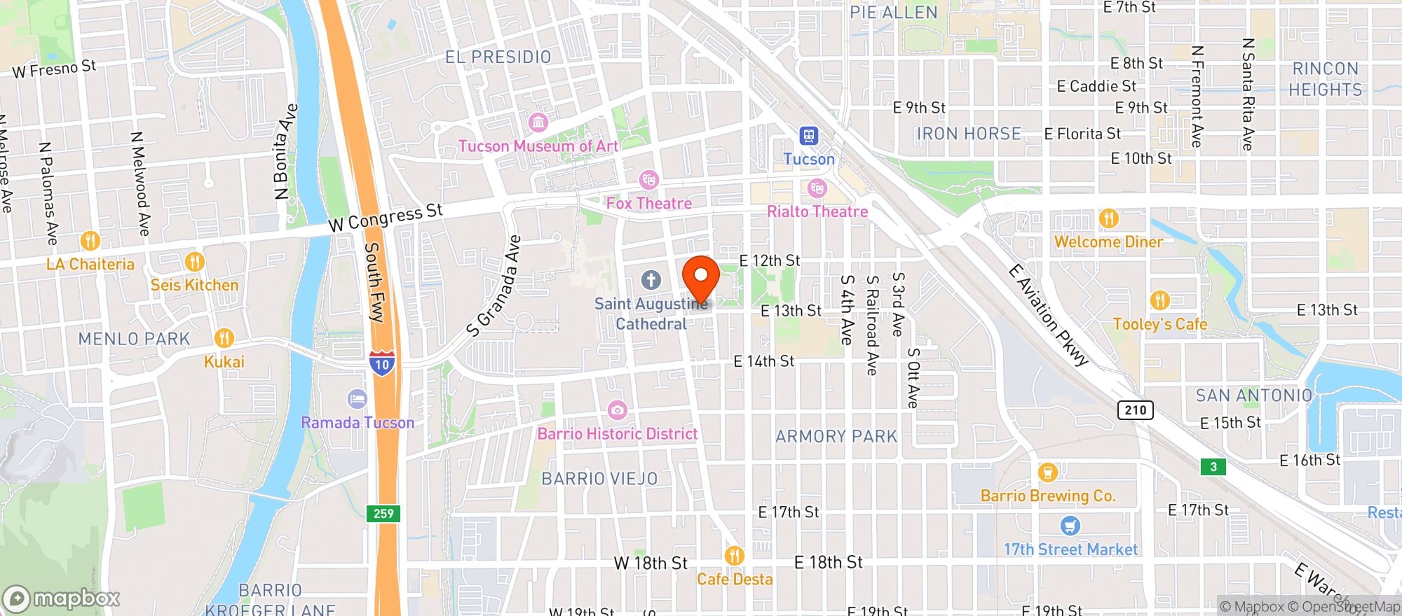 Map showing Owl's Club Bar