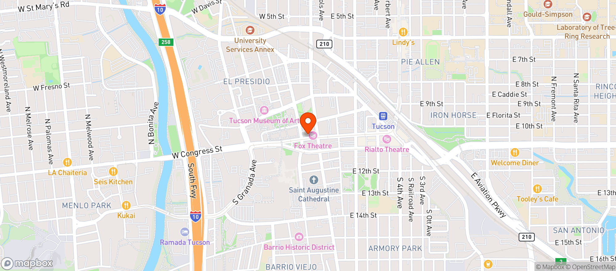 Map showing Perche No Italian Bistr #0700306902