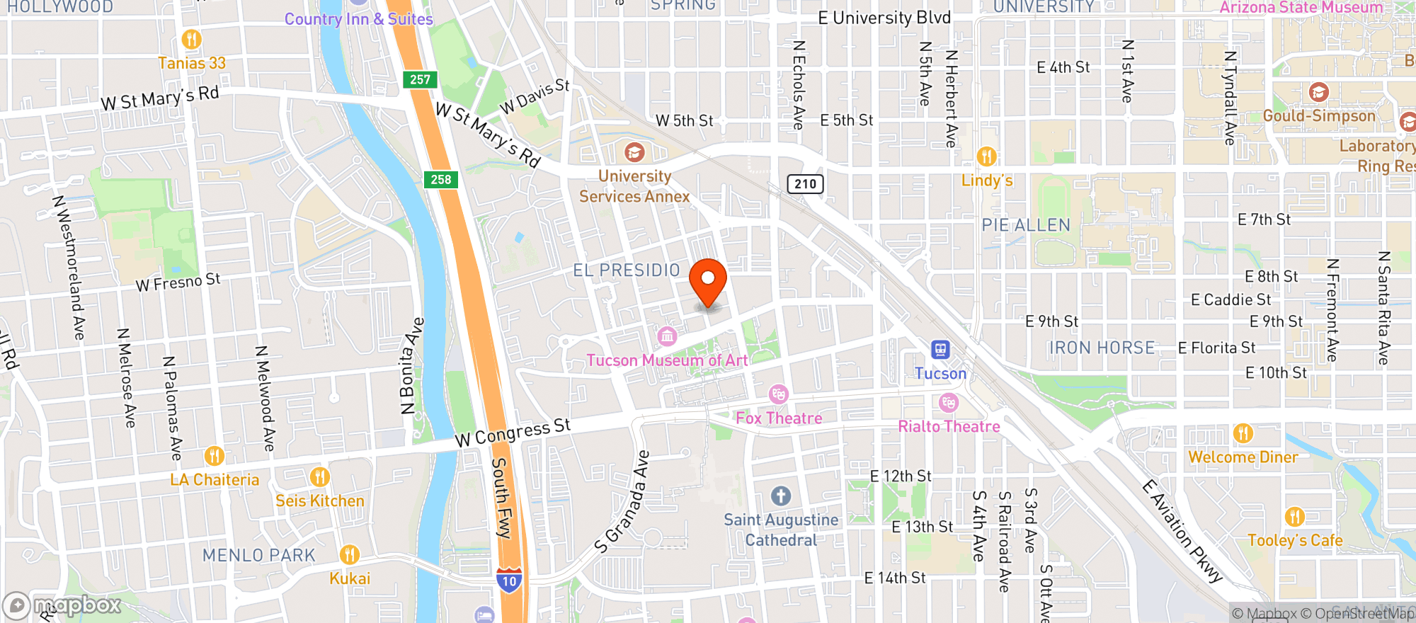 Map showing Dandelion Cafe & Bakery