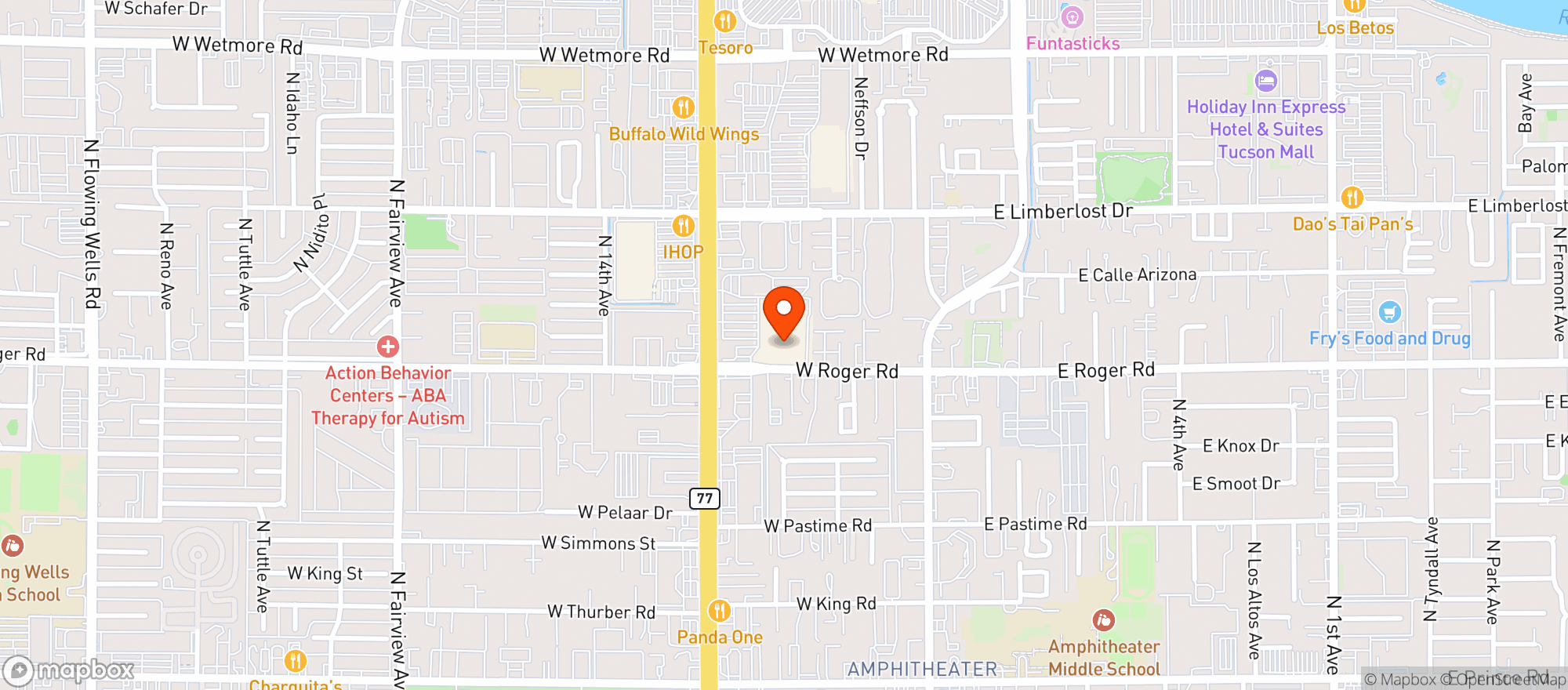 Map showing Target