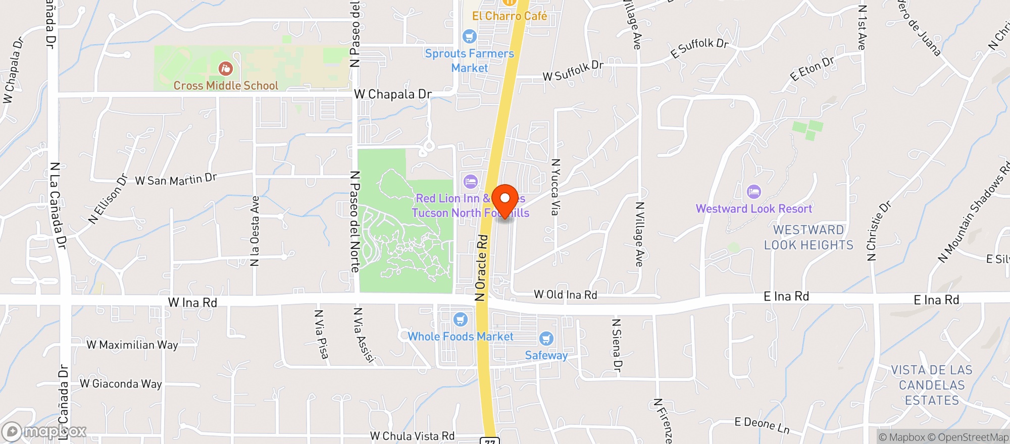 Map showing Guadalajara Original Grill