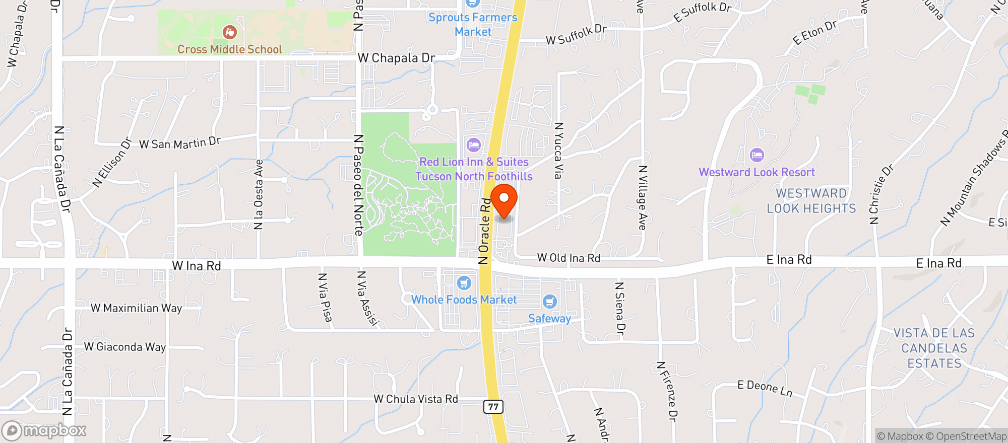 Map showing Fentonellis Pizzeria & Bar