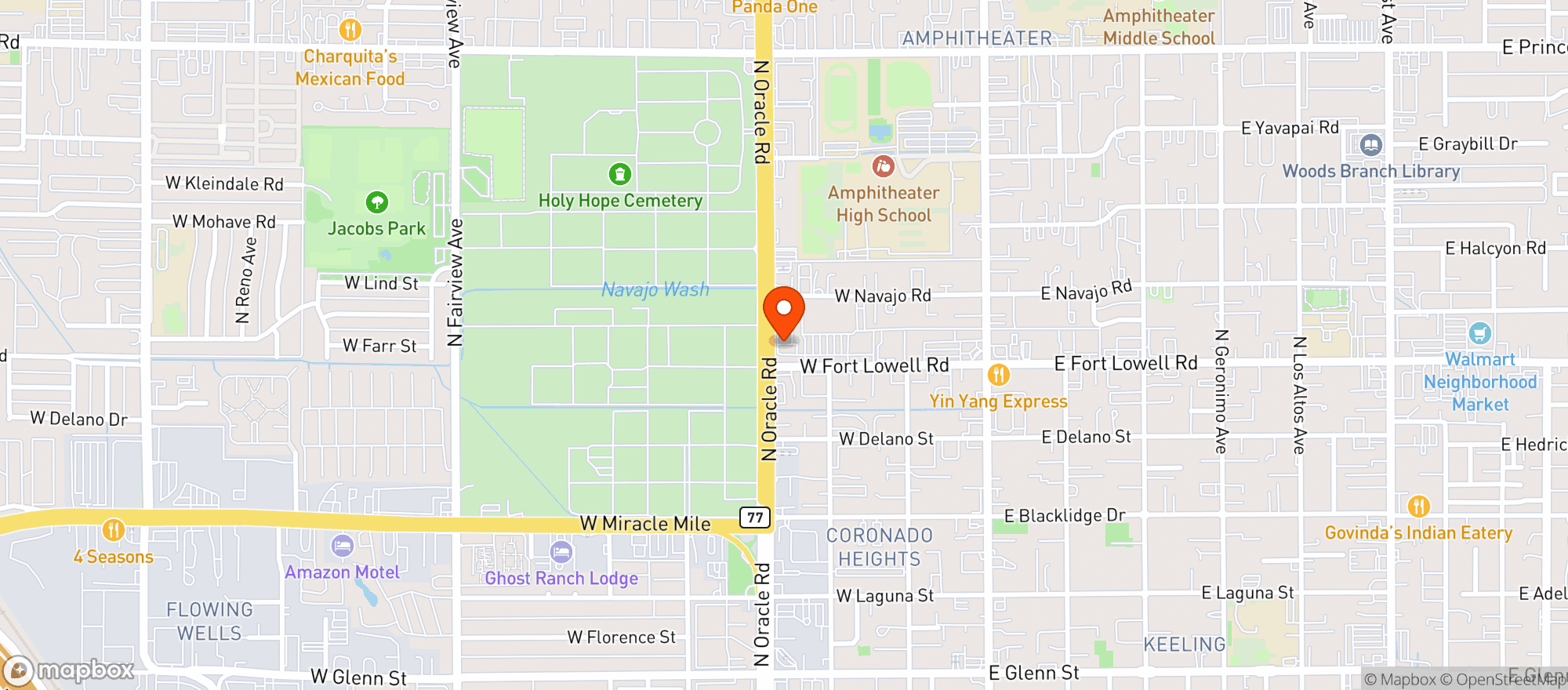 Map showing Quiktrip