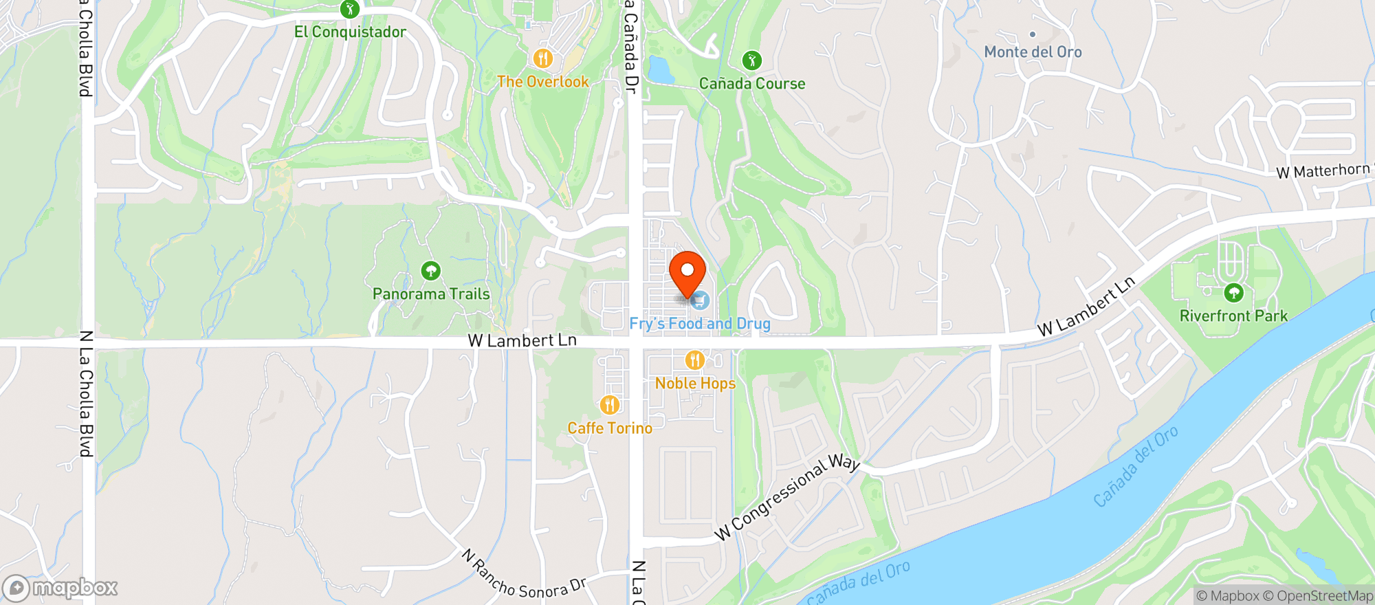 Map showing Fry's Food and Drug