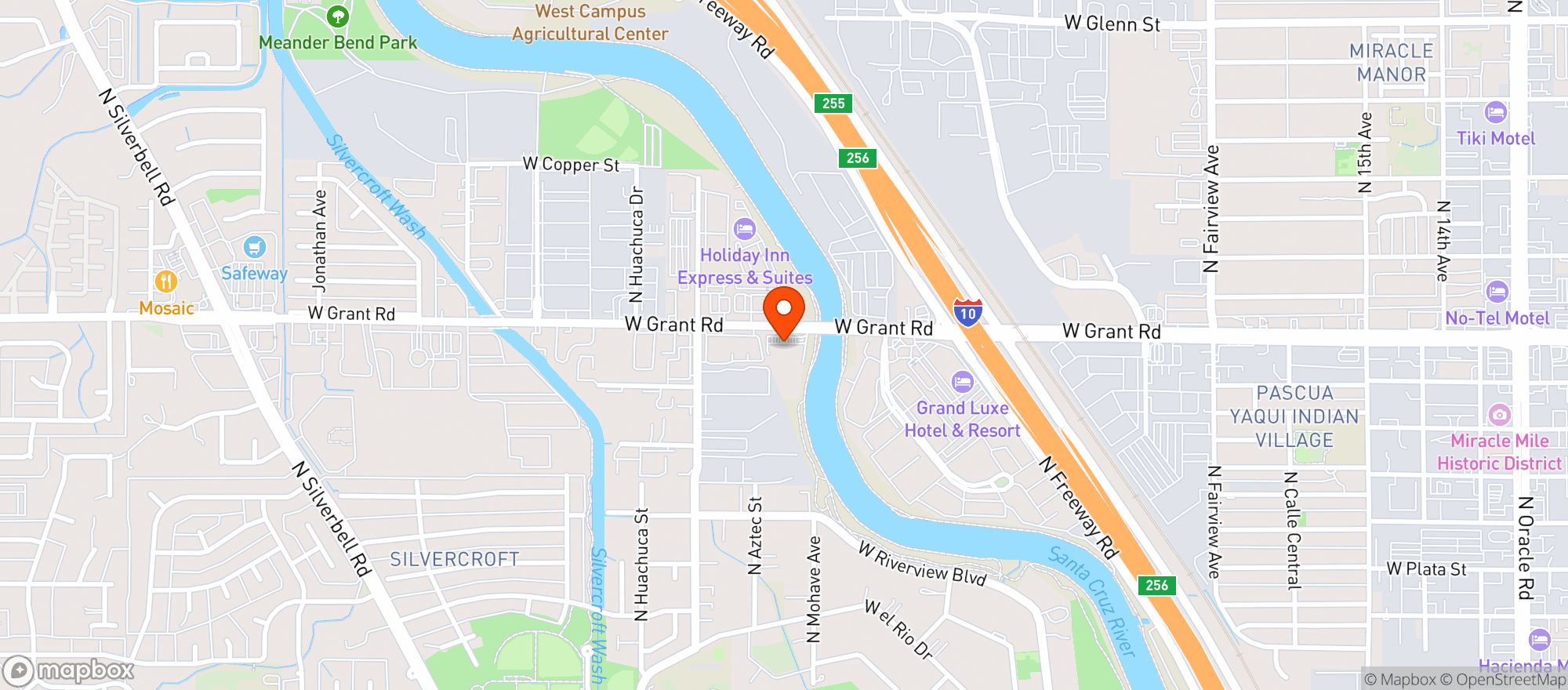 Map showing Quiktrip #1492