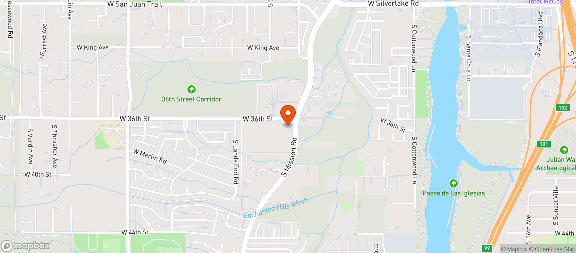 Map showing Circle K #2703483