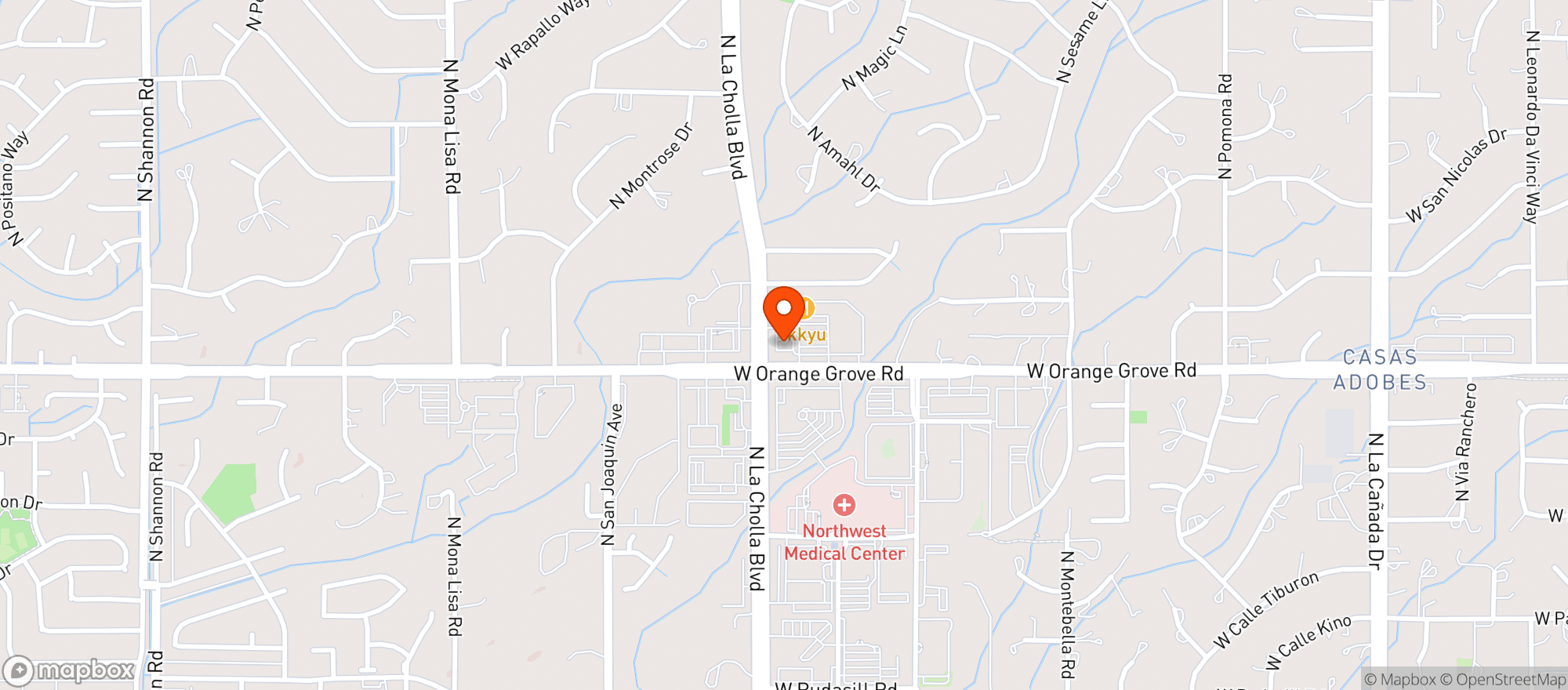 Map showing Circle K #2741650