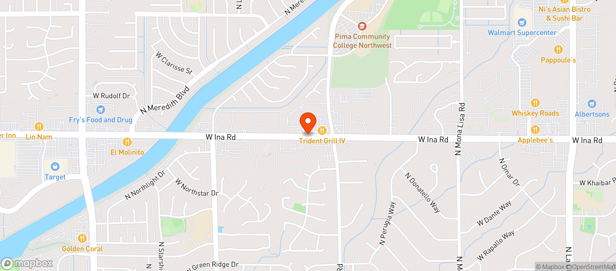 Map showing Gnc