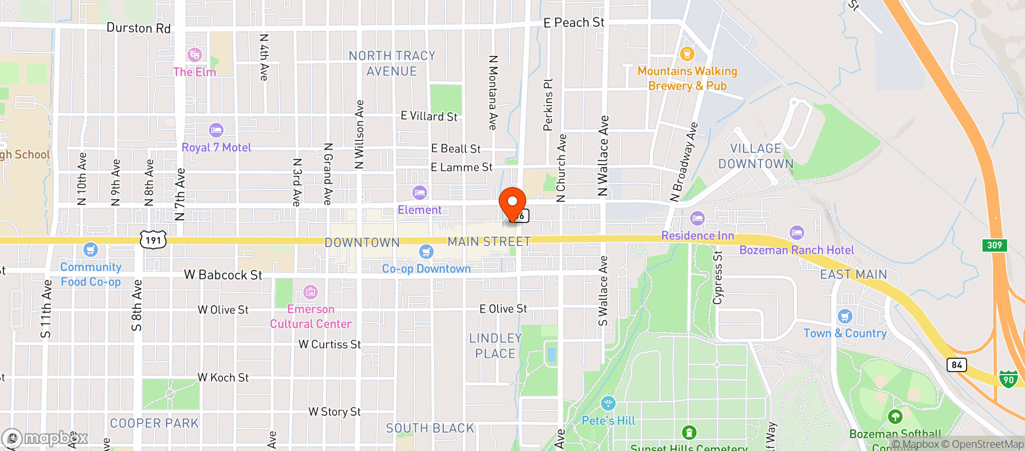 Map showing The Sashimi Bar (THE ZEBRA ABOVE&BELOW)