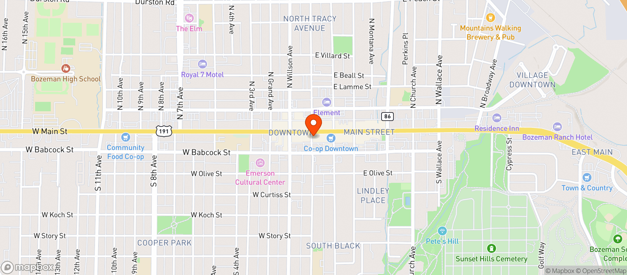Map showing Wild Wisdom Collective