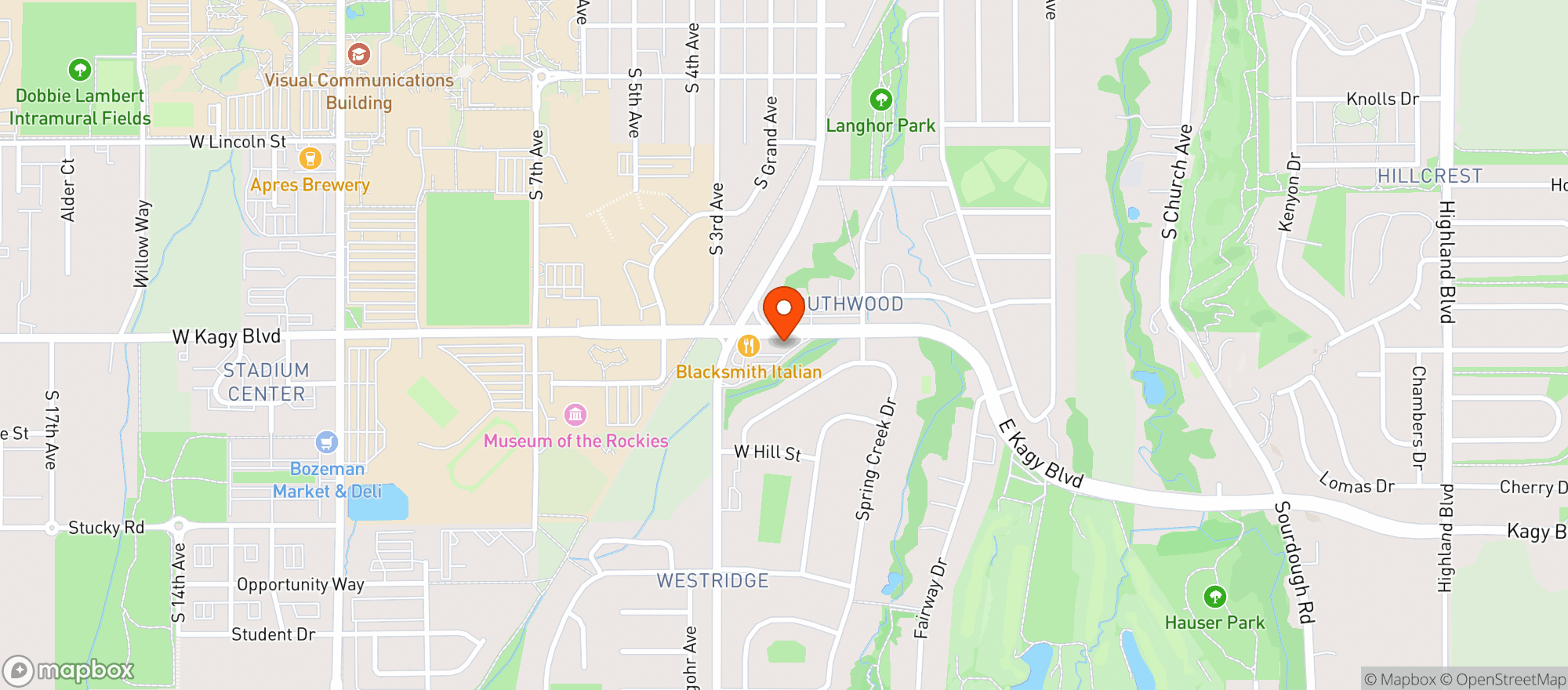 Map showing Feast Raw Bar & Bistro