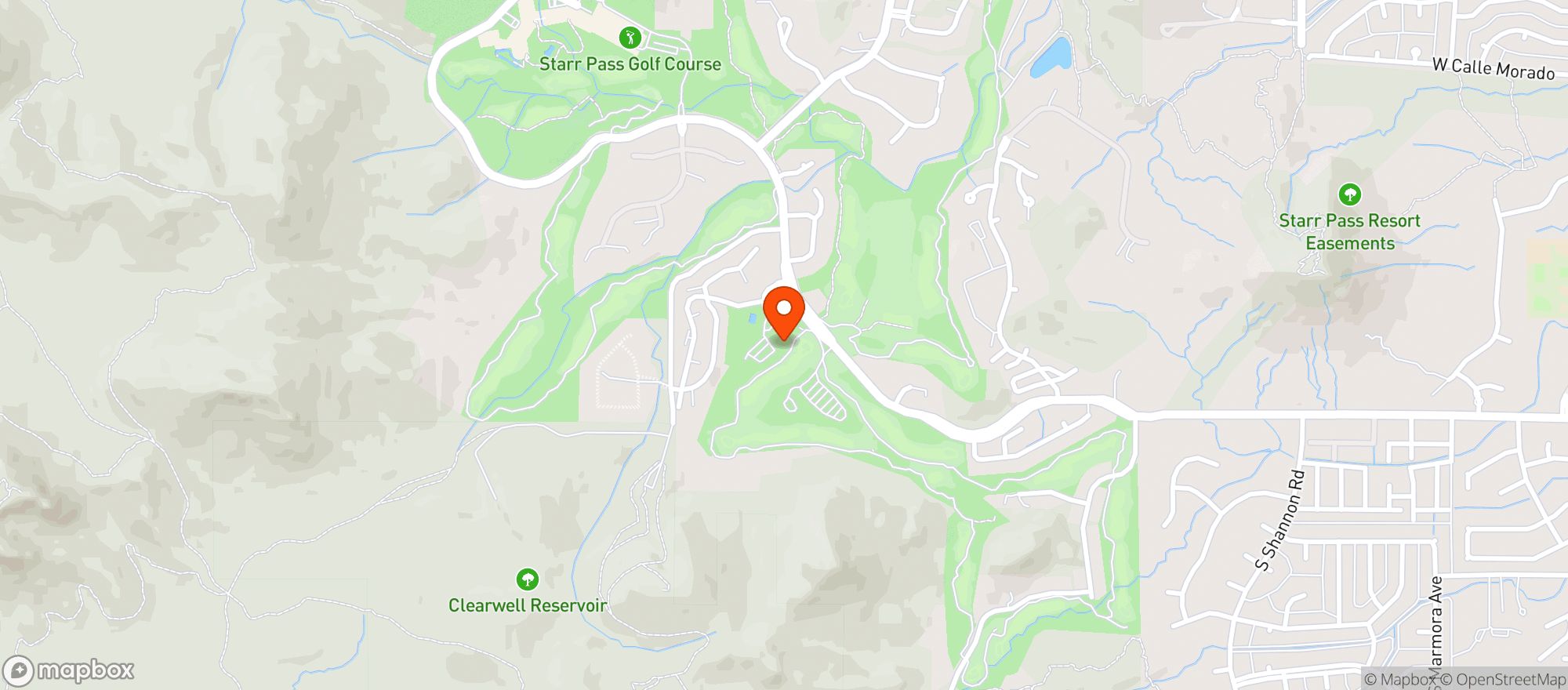 Map showing Star Pass Golf Club