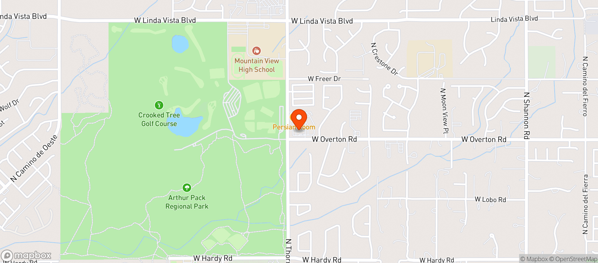 Map showing Walgreens #3630