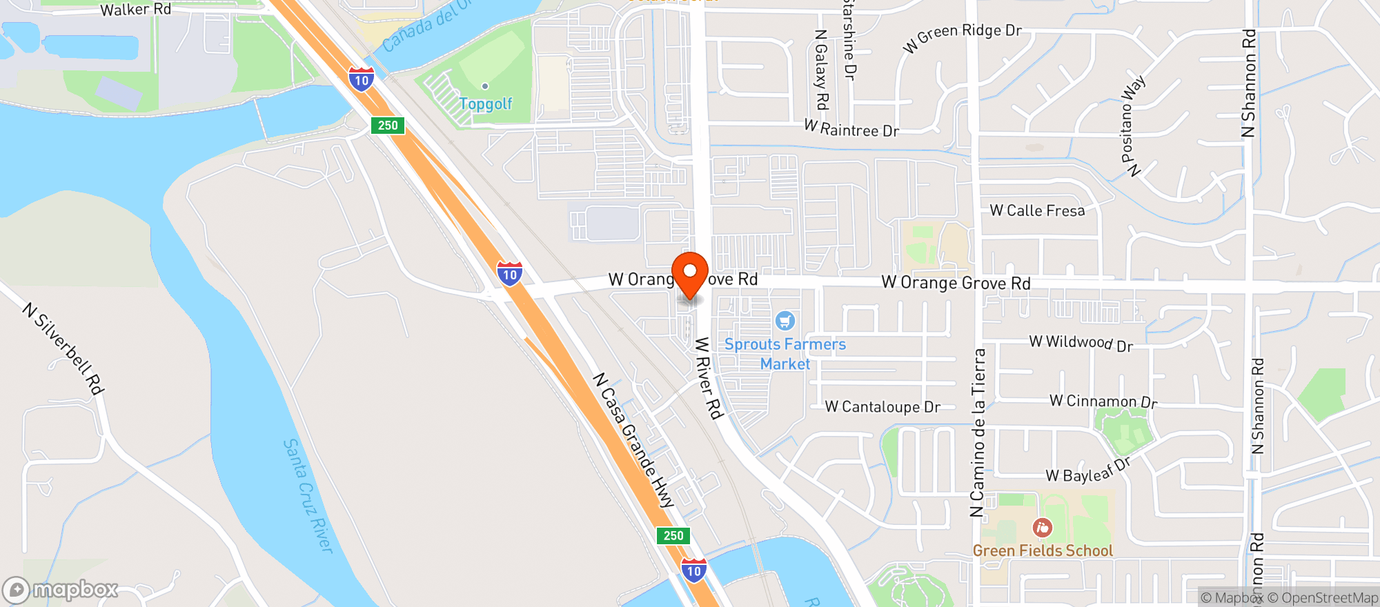 Map showing Am Pm Store
