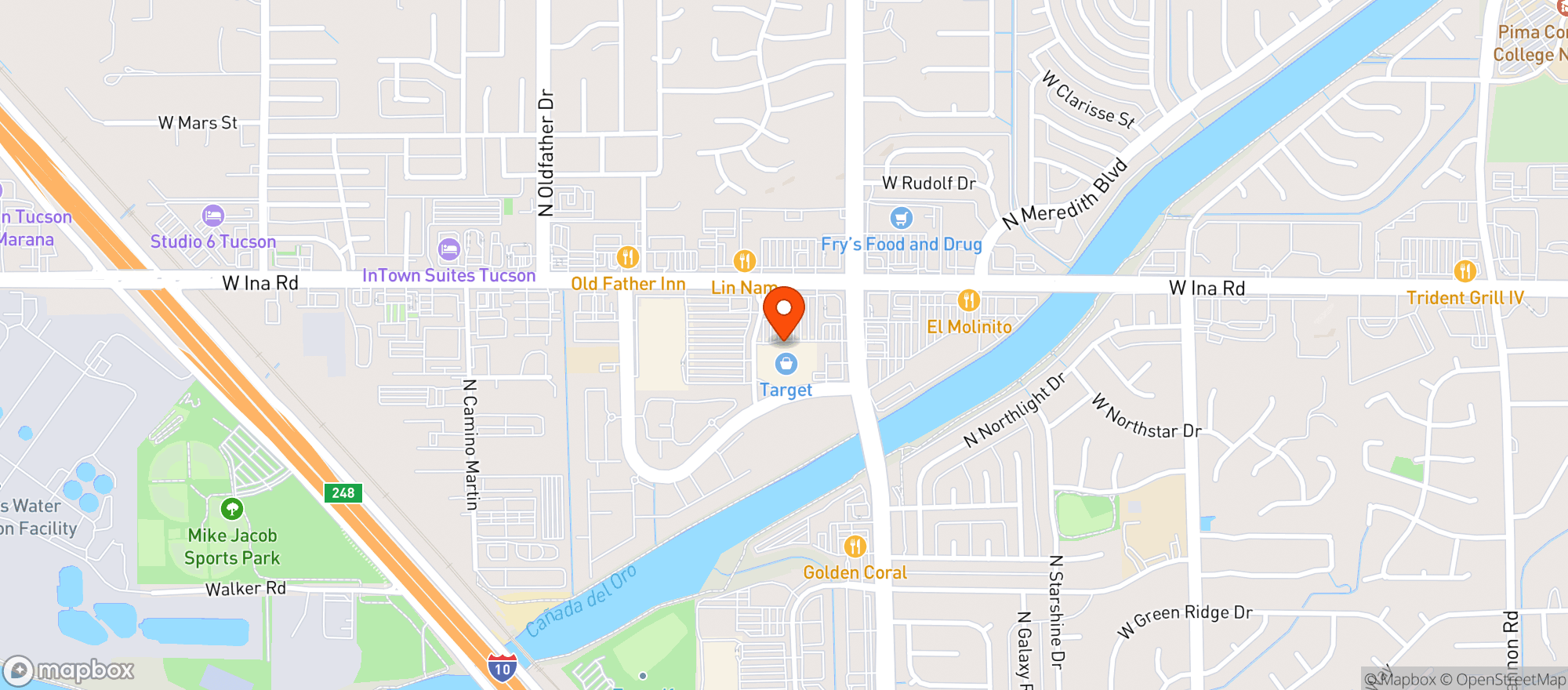Map showing Target - Marana