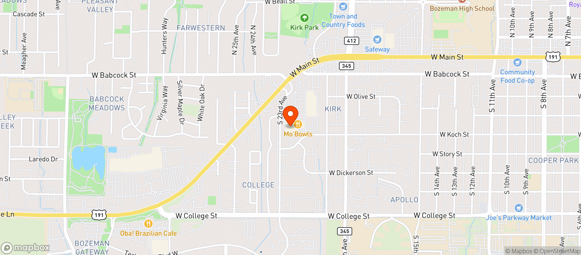 Map showing Albertsons #6