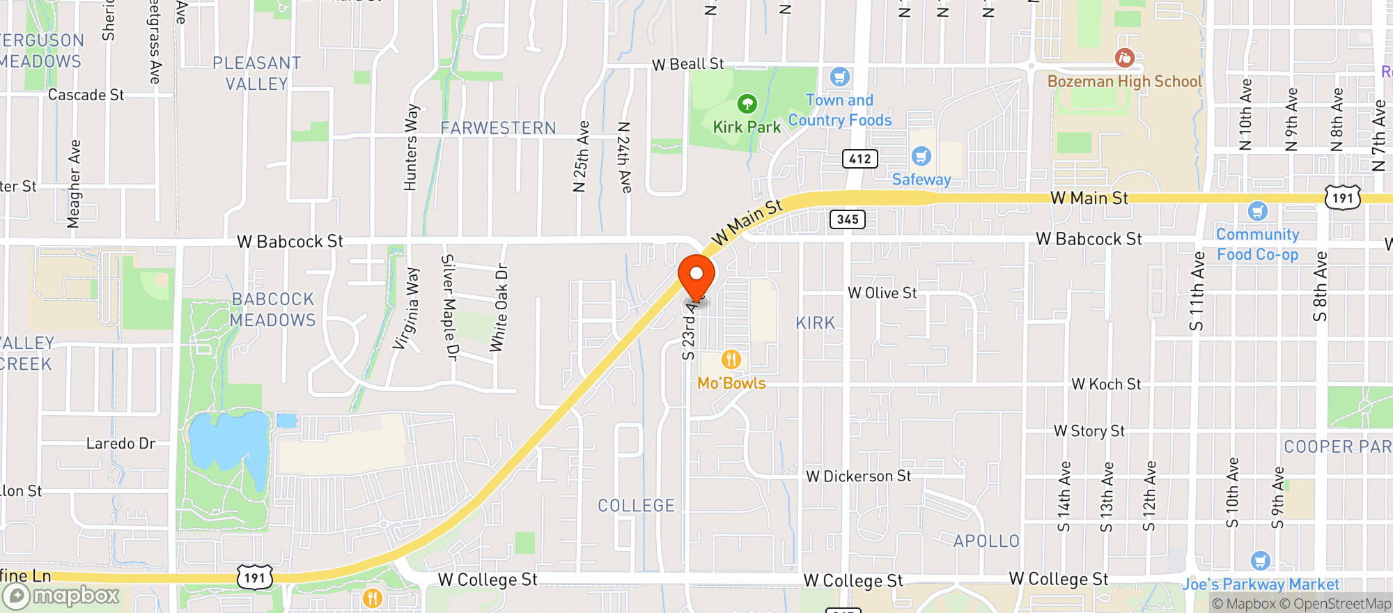 Map showing Gnc