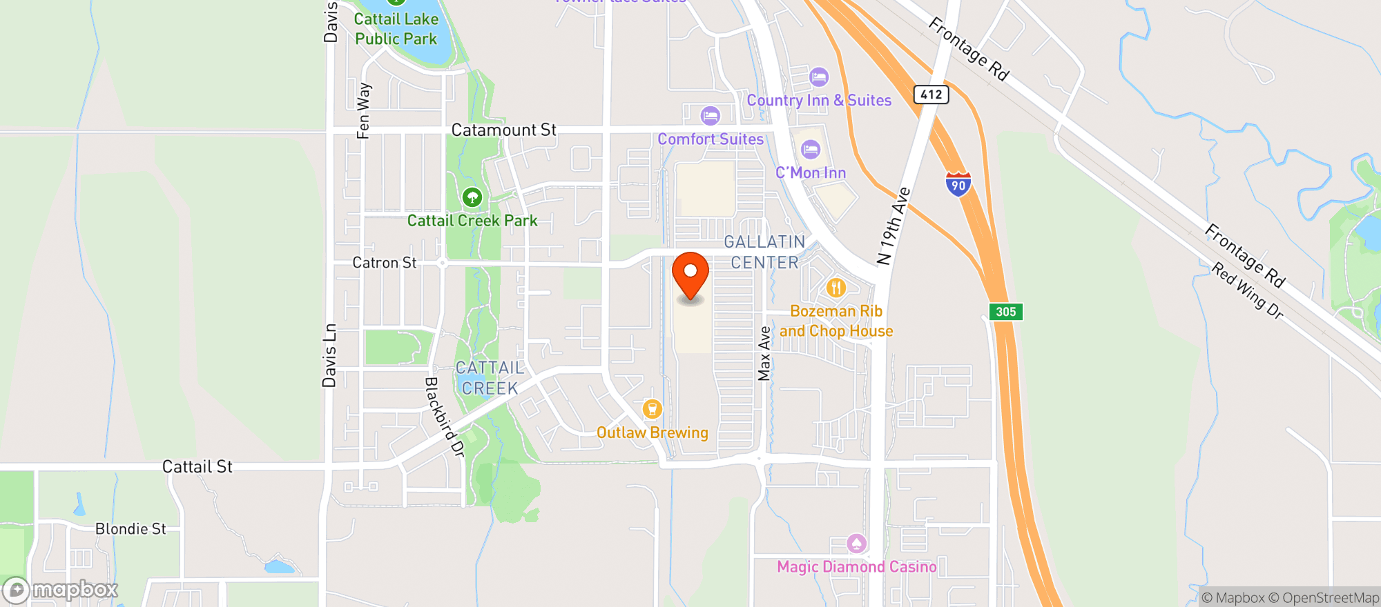 Map showing Target
