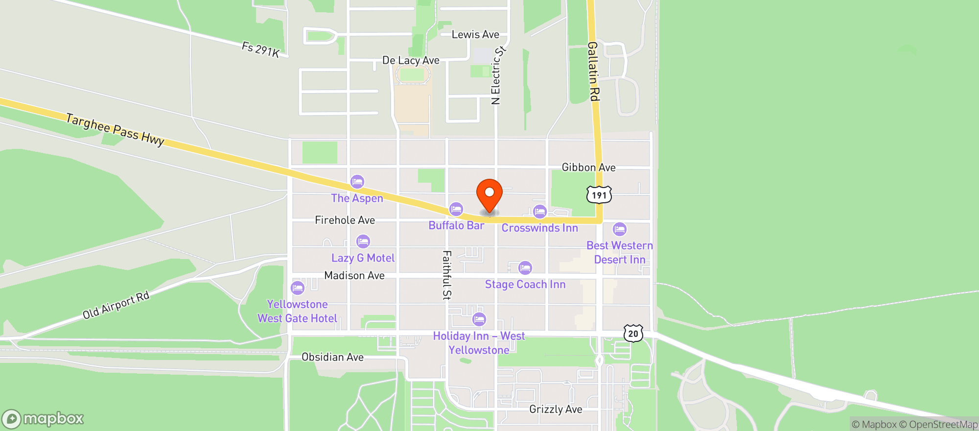 Map showing Econo Mart