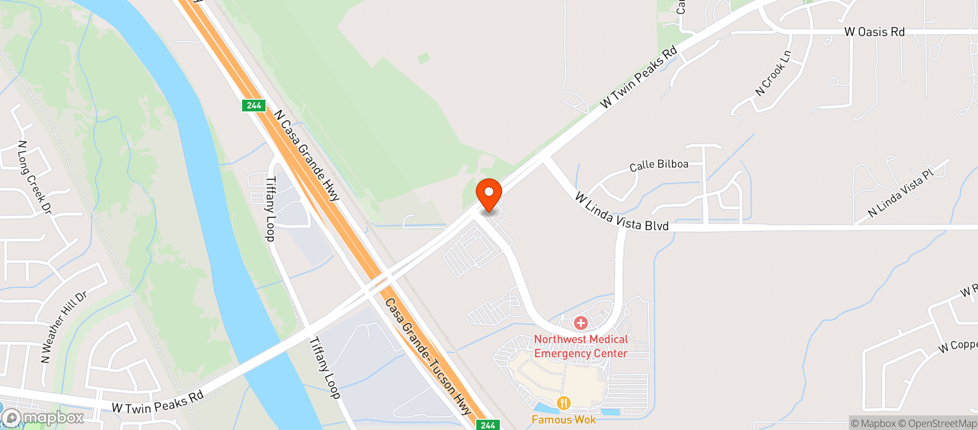 Map showing Quiktrip