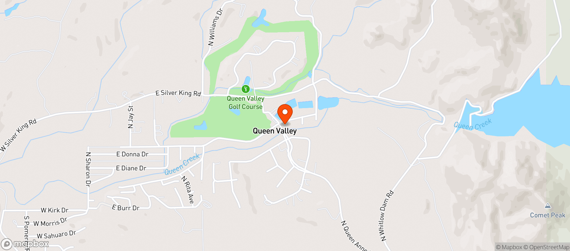 Map showing The Store
