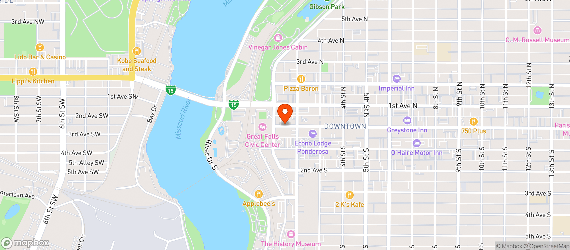 Map showing Kellergeist Pub