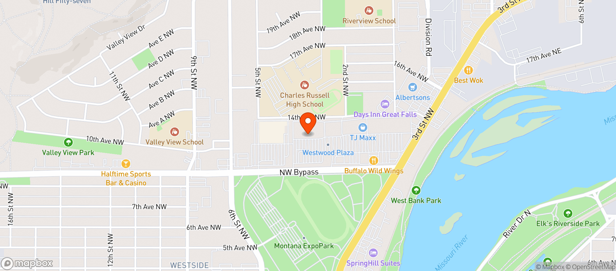 Map showing Simply Natural