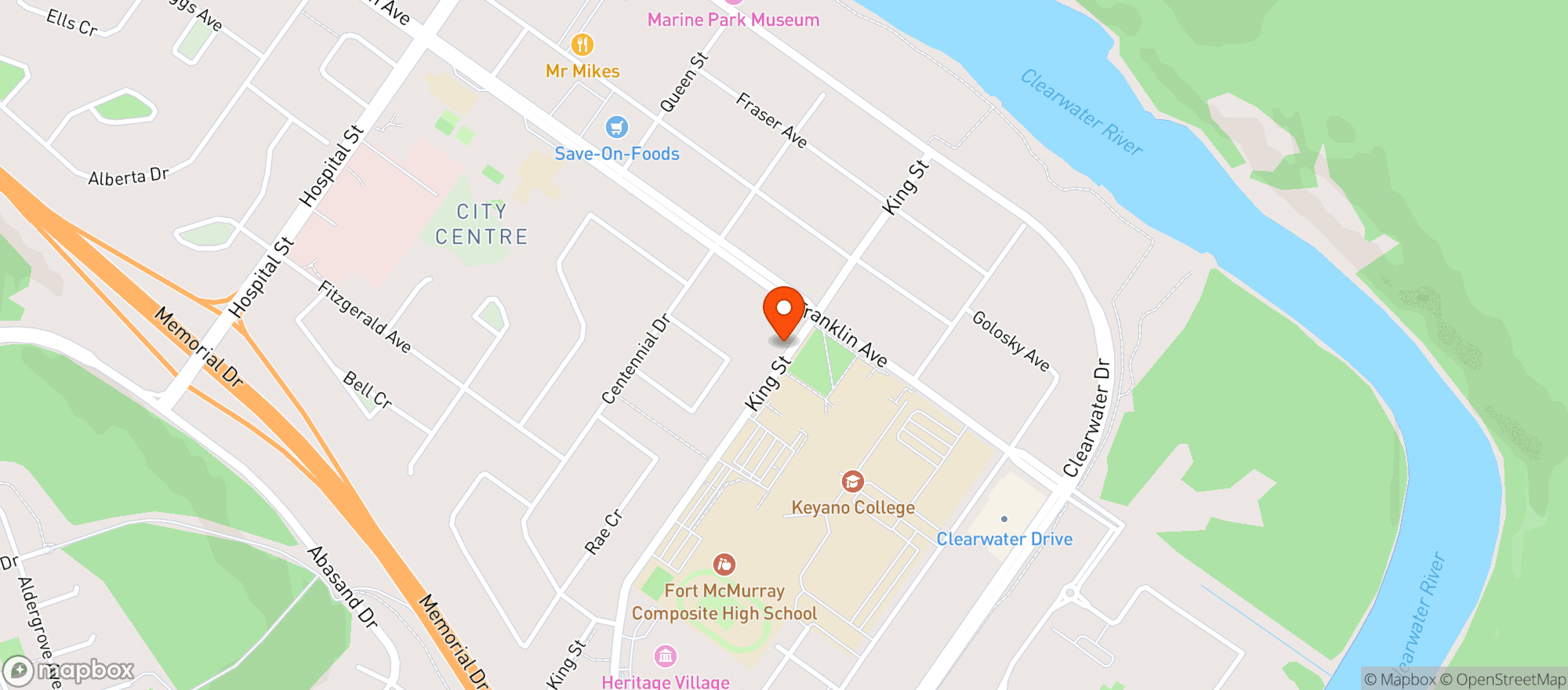 Map showing Mr. Liquor (king Street)