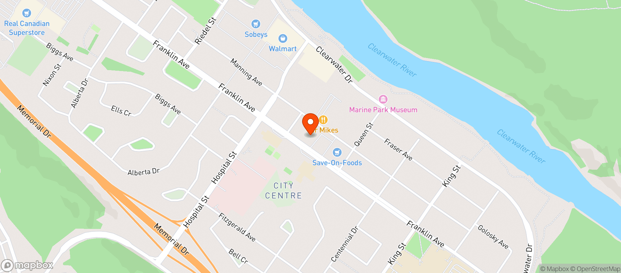 Map showing Save-on-foods