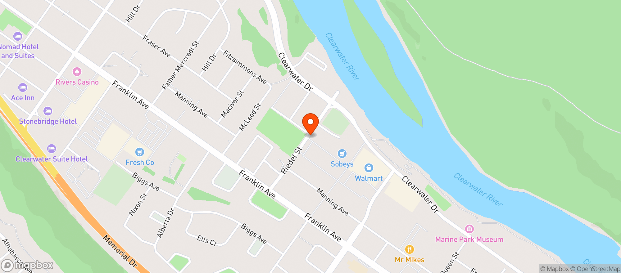 Map showing Sobeys