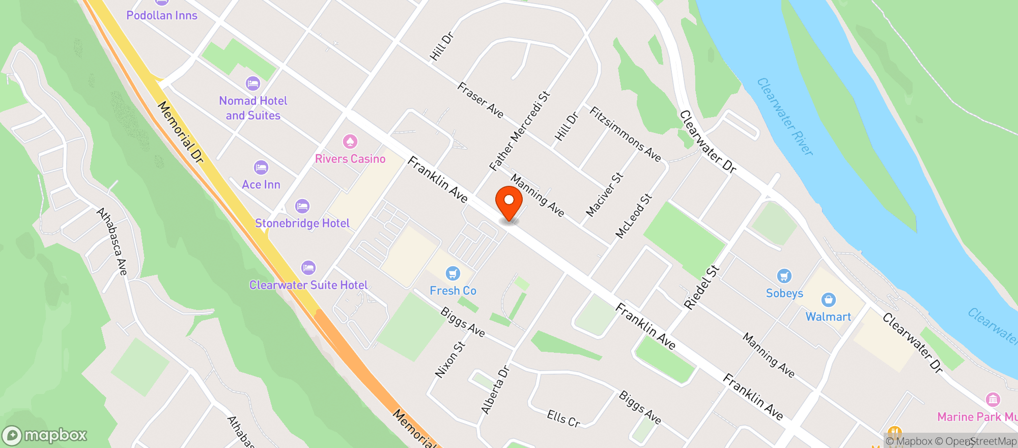 Map showing Freshco