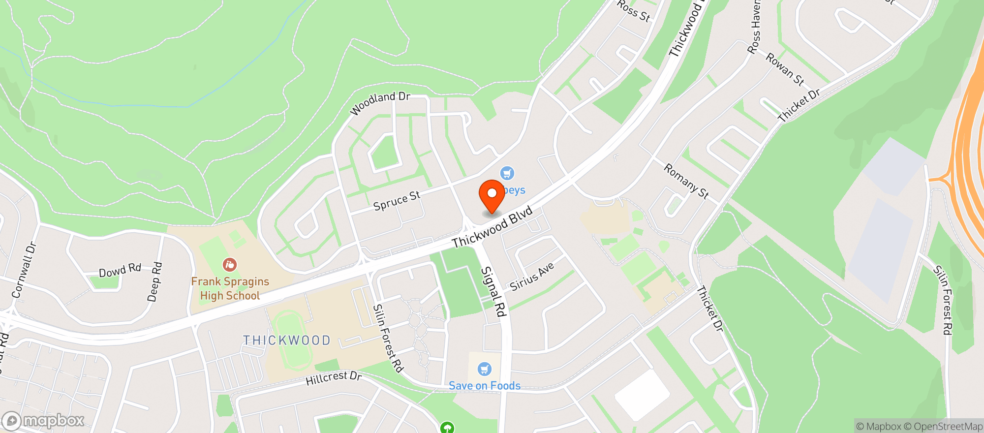 Map showing Sobeys