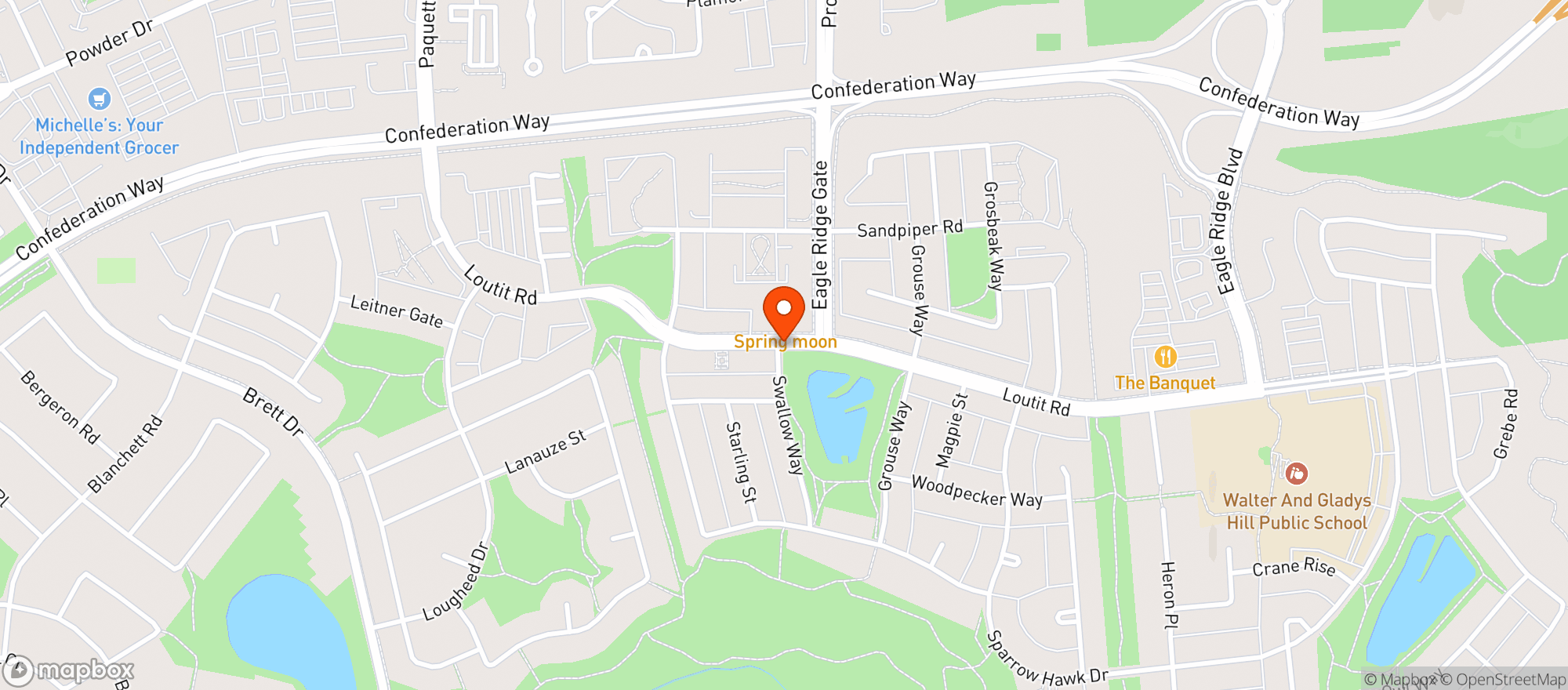 Map showing Liquor Depot At Eagle Ridge