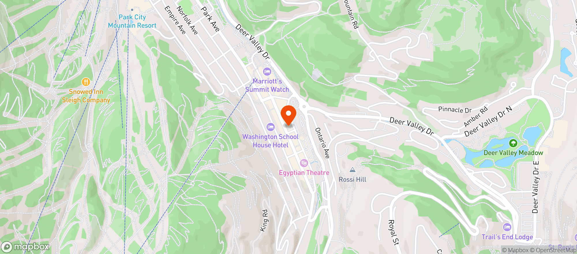 Map showing Park City Mercantile