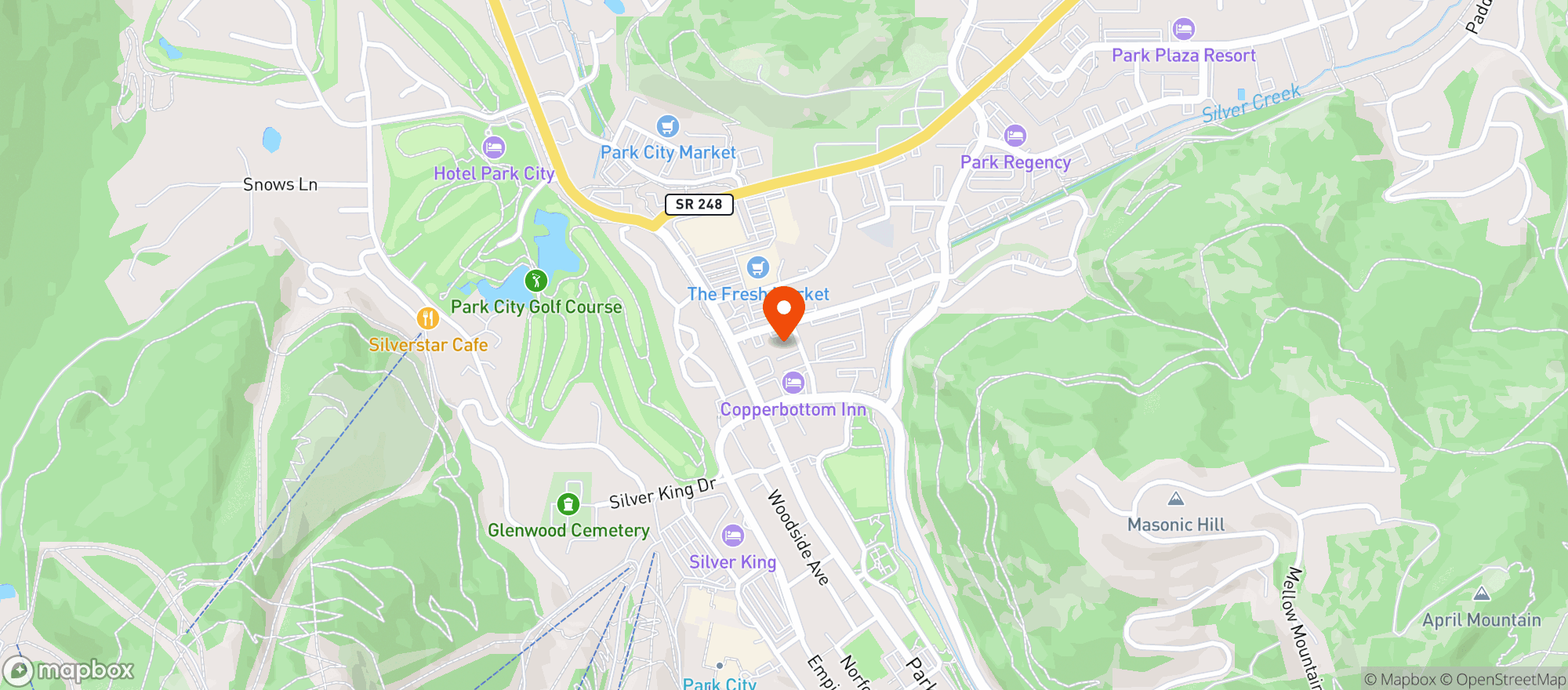 Map showing Delicious Experiences