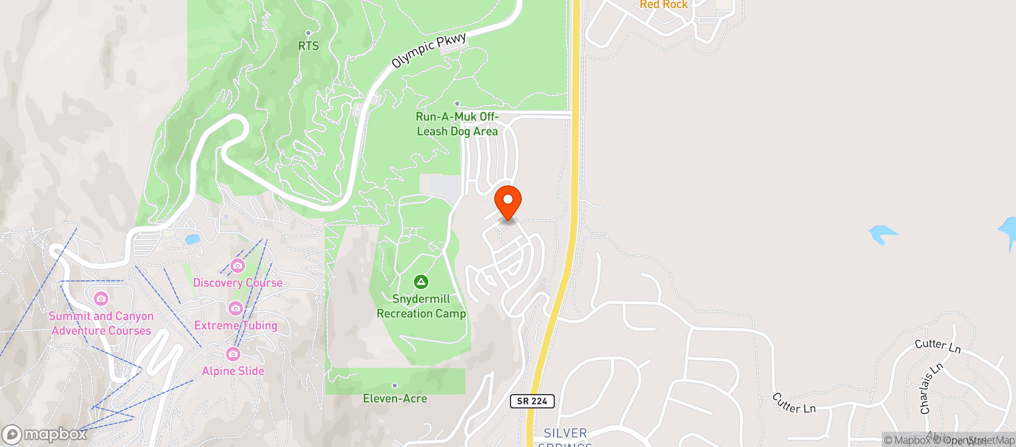 Map showing The Beau Collective