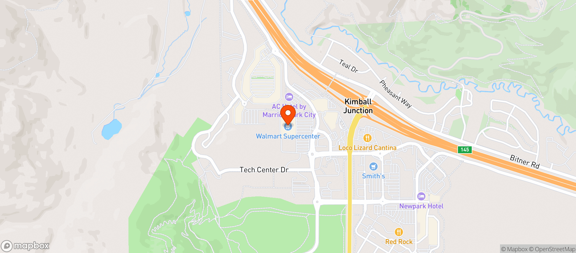 Map showing Walmart Supercenter #1827