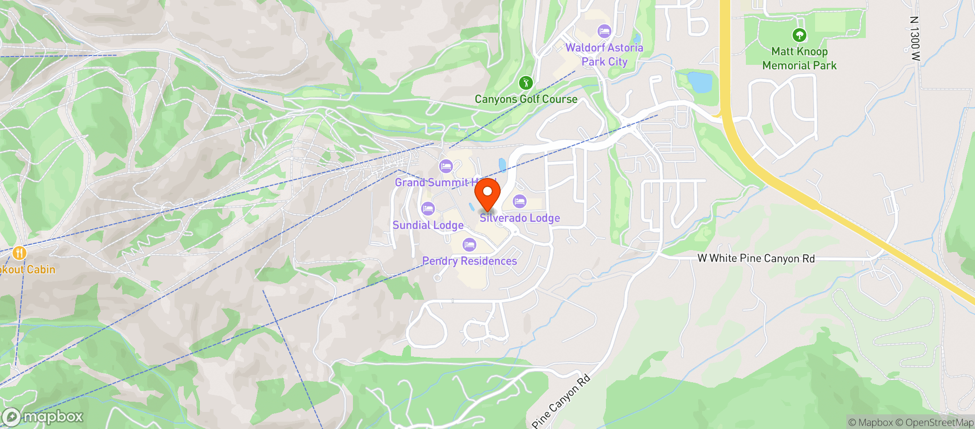 Map showing Westgate Resorts