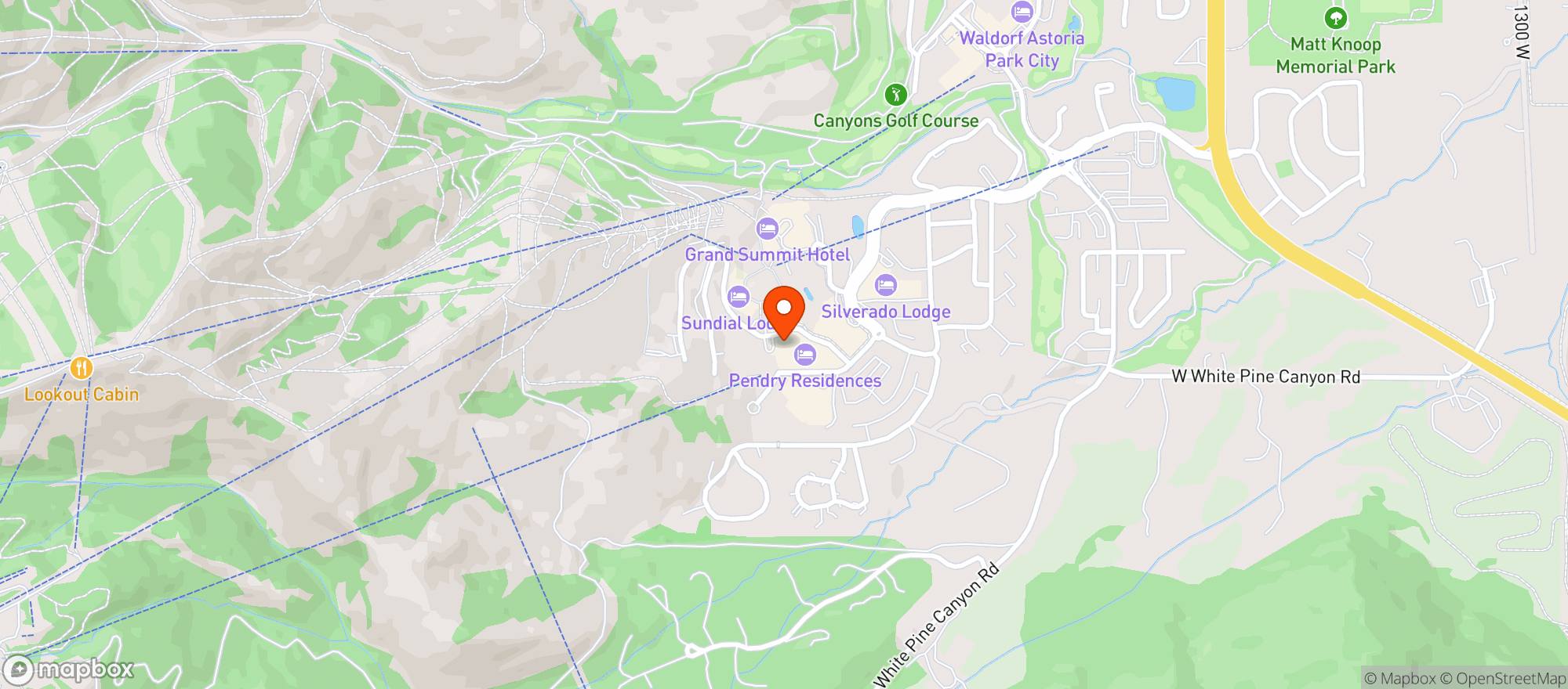 Map showing Pendry Hotels