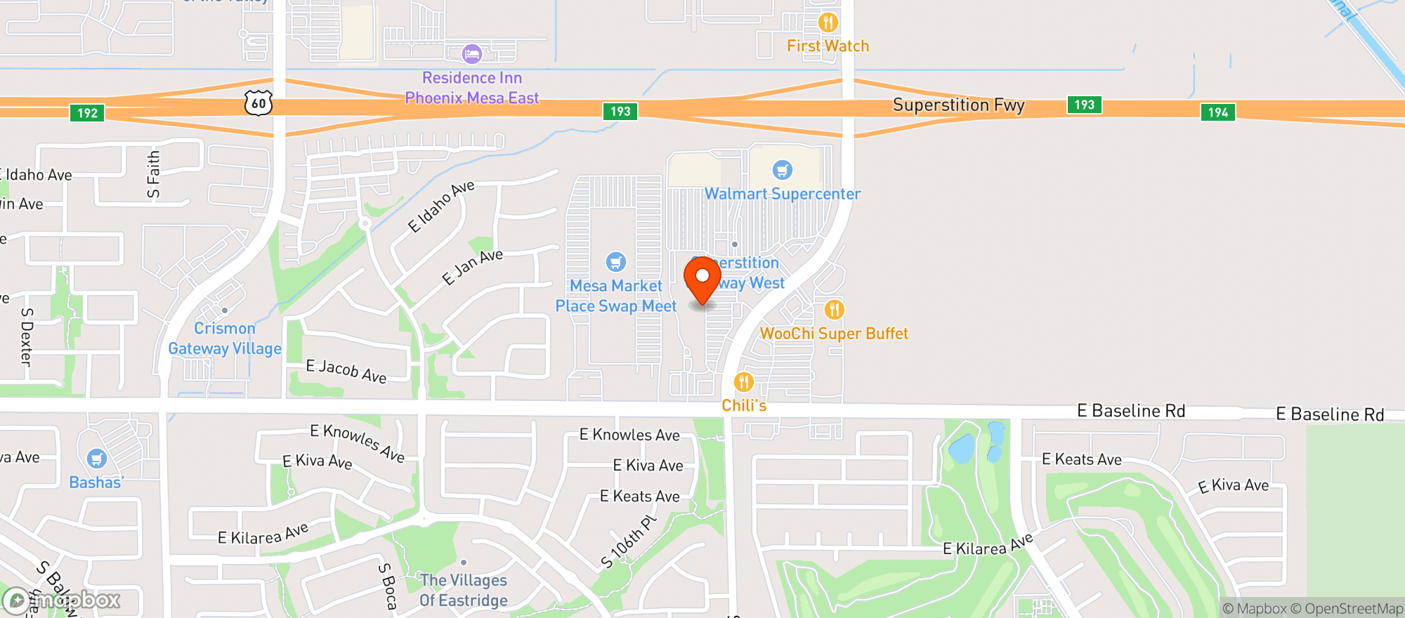 Map showing Total Wine & More
