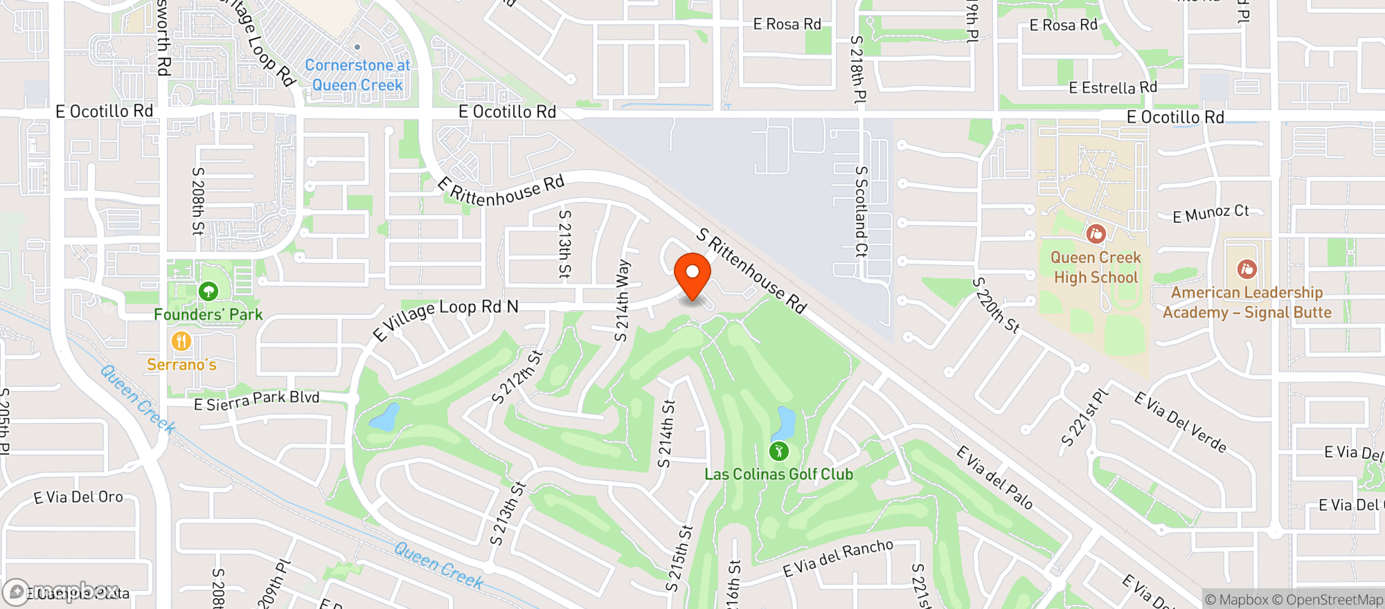 Map showing Las Colinas Golf Club
