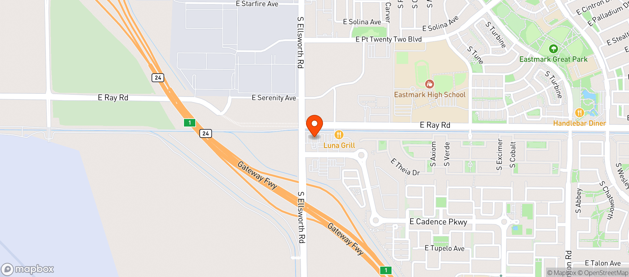 Map showing Quiktrip #1433