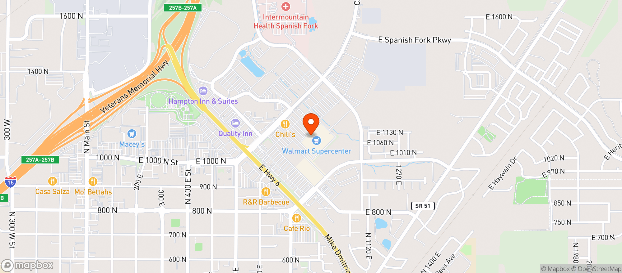 Map showing Walmart Supercenter #4068