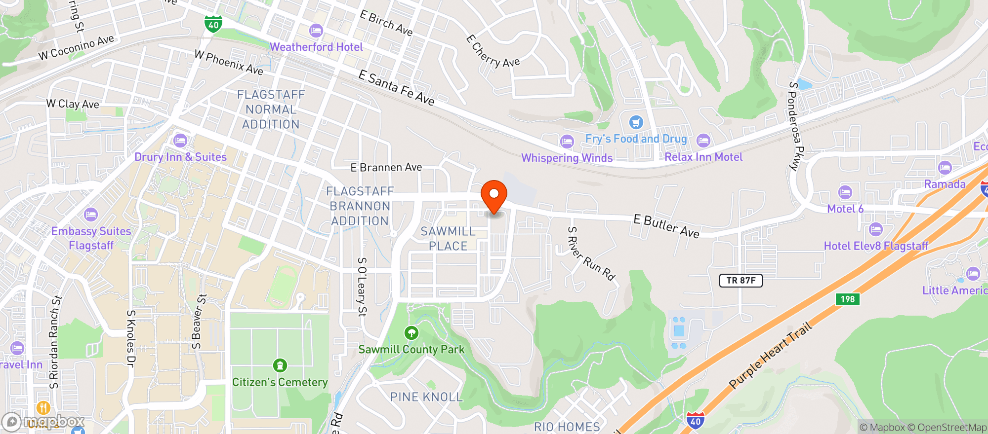 Map showing WHOLE FOODS MARKET