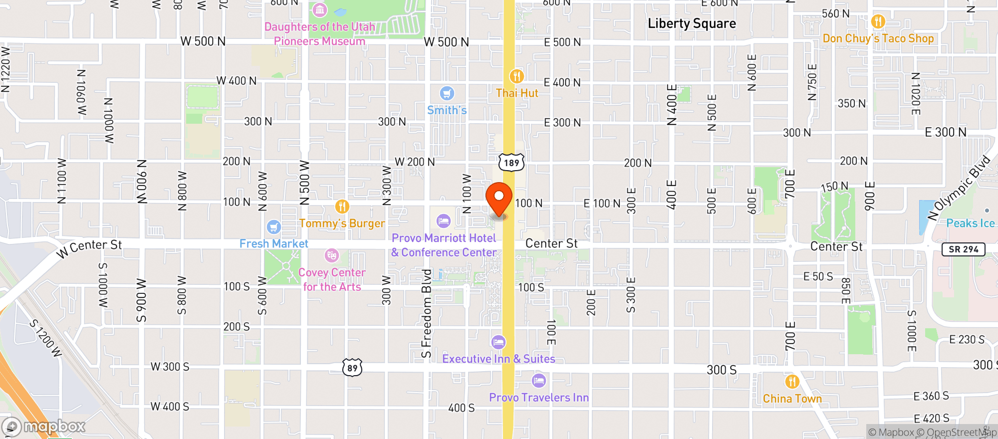 Map showing The Zen Spot