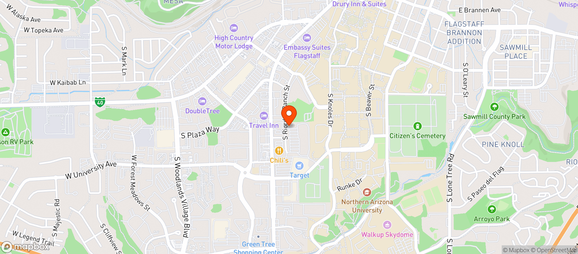 Map showing Mountain Spirits Co