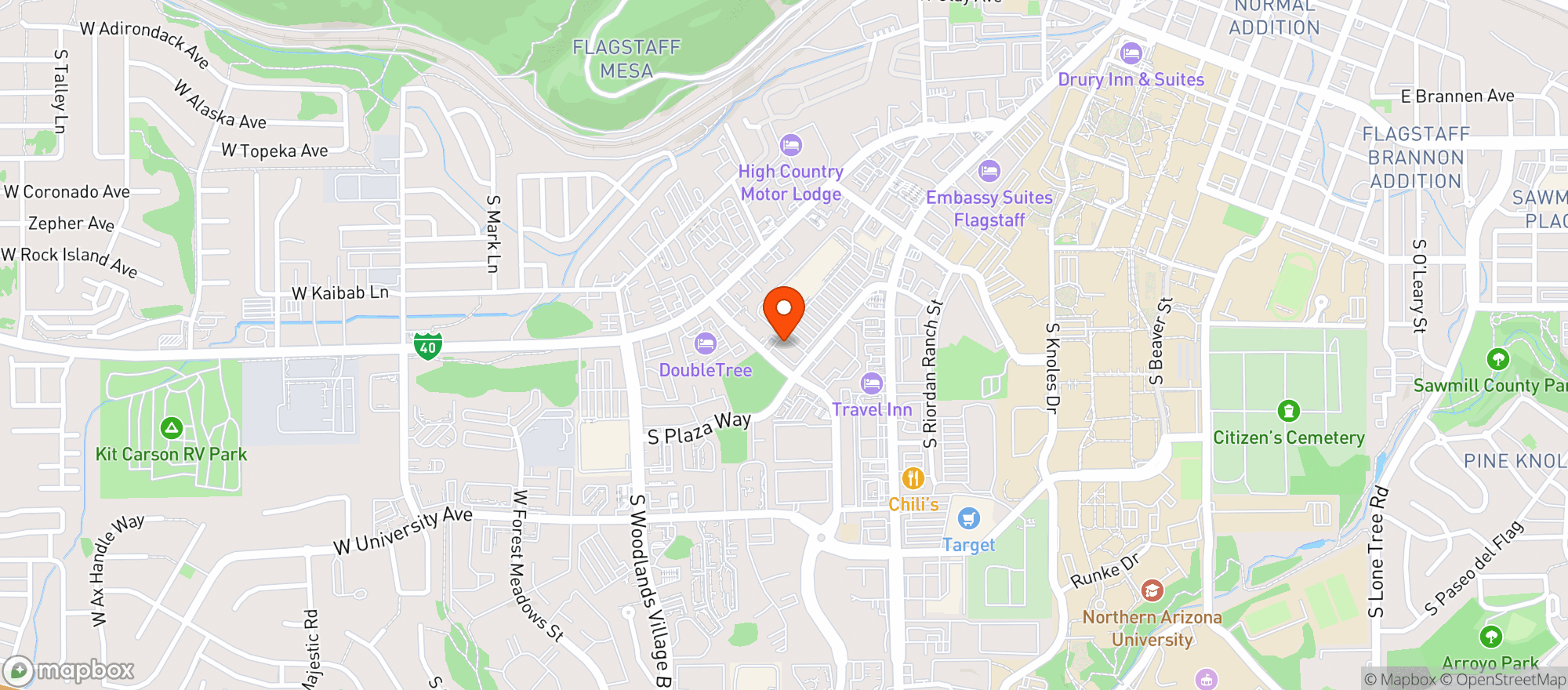 Map showing Gnc