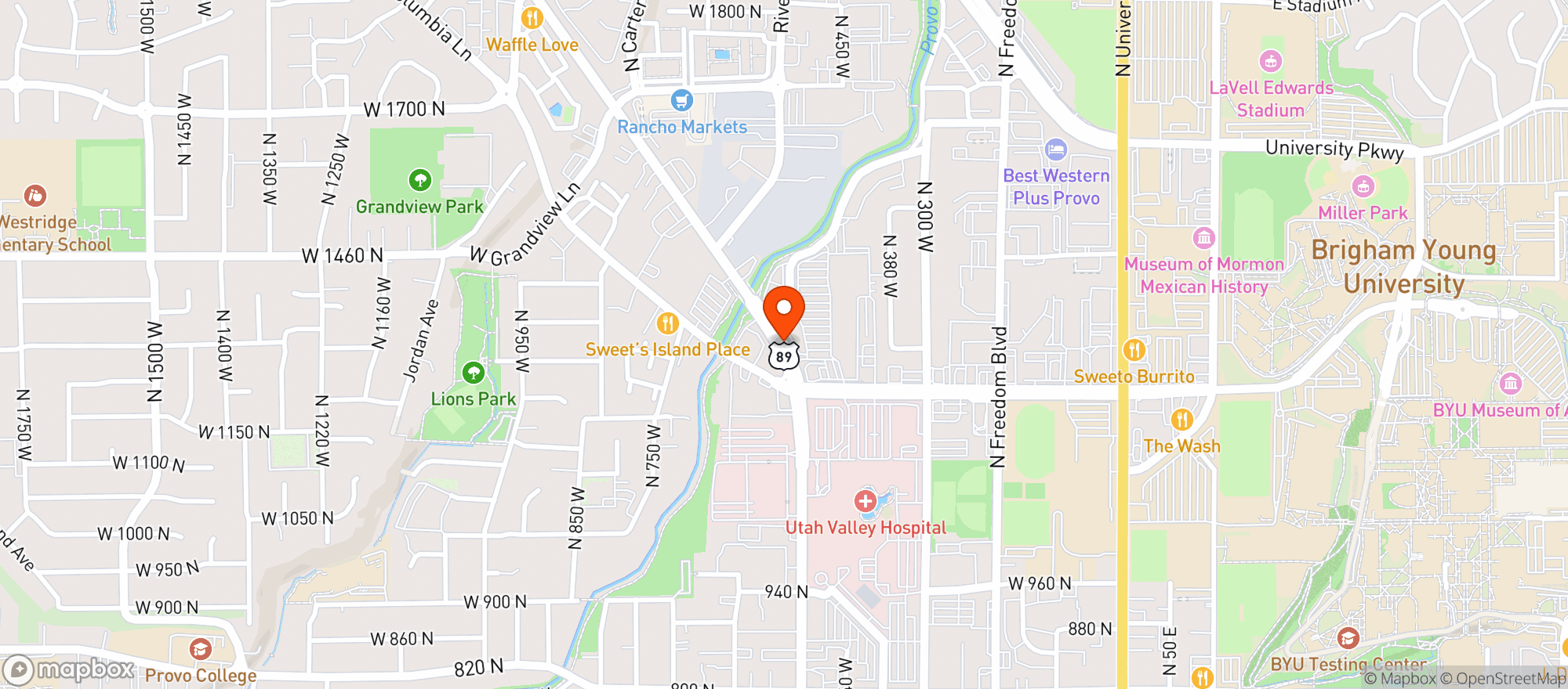 Map showing Maceys